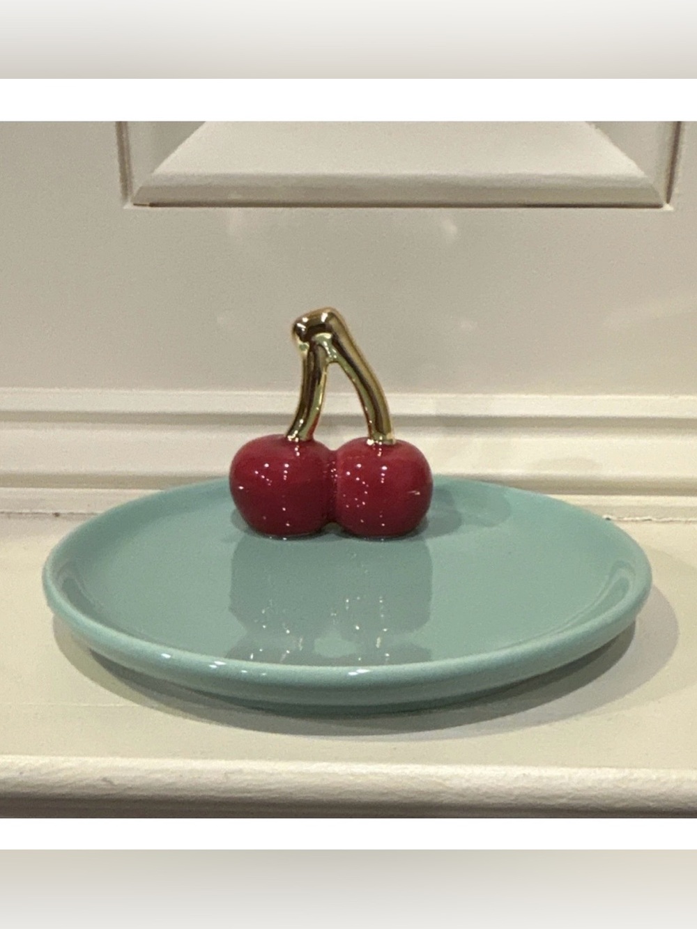 Bullseye’s Playground Gold Stem Red Cherry Decorative Accent - Home Accents